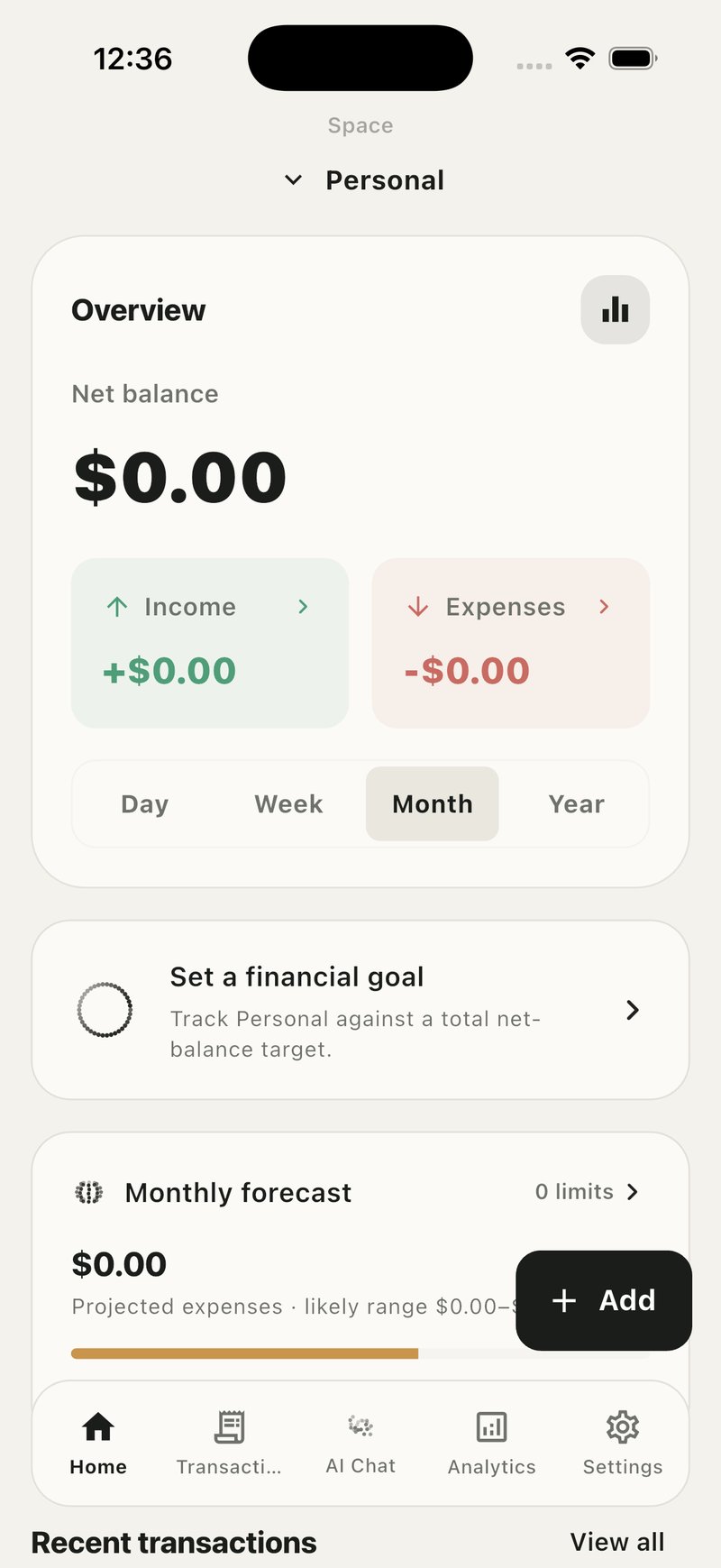 MyStart app interface