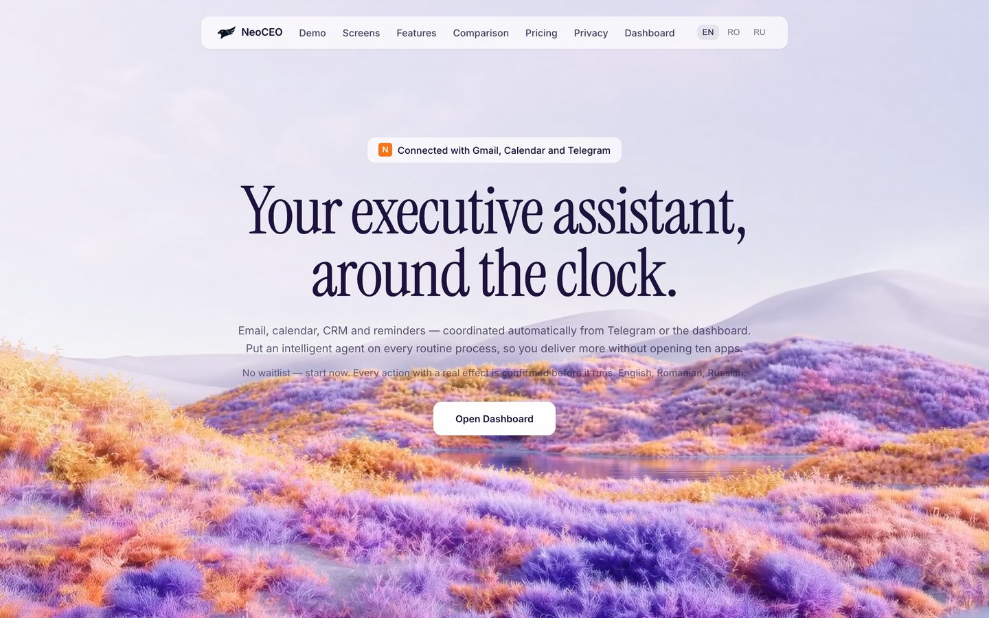 NeoCEO product interface